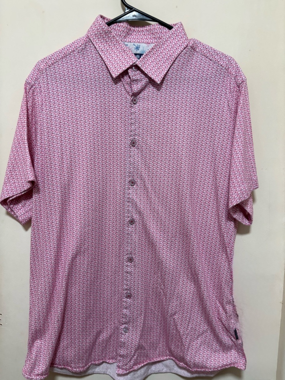 STONE ROSE Men’s Sailboat Print Short Sleeve Button-Up Shirt – Size XL